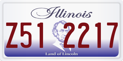 IL license plate Z512217