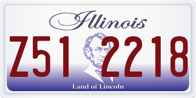 IL license plate Z512218