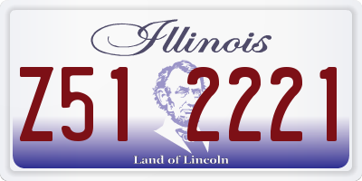 IL license plate Z512221