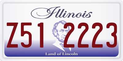 IL license plate Z512223