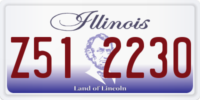 IL license plate Z512230