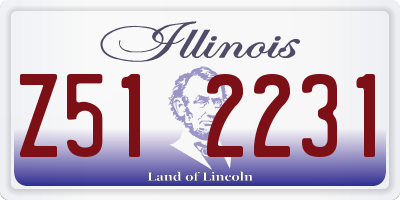 IL license plate Z512231