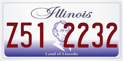 IL license plate Z512232