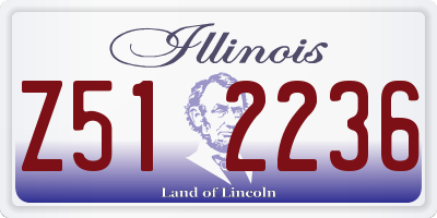 IL license plate Z512236