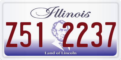 IL license plate Z512237