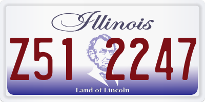 IL license plate Z512247