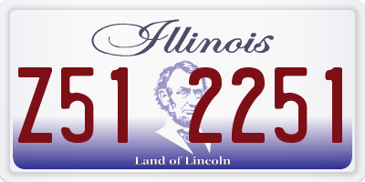 IL license plate Z512251