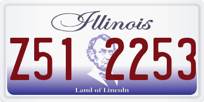 IL license plate Z512253