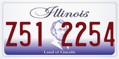 IL license plate Z512254