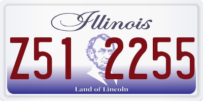 IL license plate Z512255