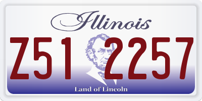 IL license plate Z512257