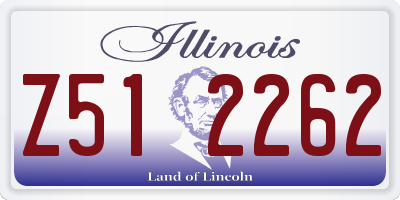 IL license plate Z512262