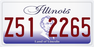 IL license plate Z512265