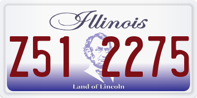 IL license plate Z512275