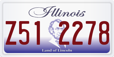 IL license plate Z512278