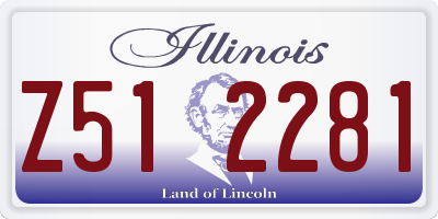 IL license plate Z512281
