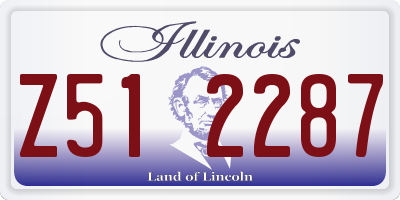 IL license plate Z512287