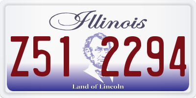 IL license plate Z512294