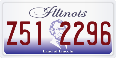 IL license plate Z512296