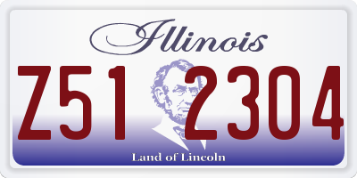 IL license plate Z512304