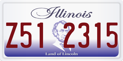 IL license plate Z512315