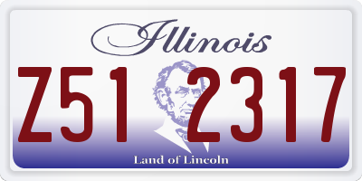 IL license plate Z512317