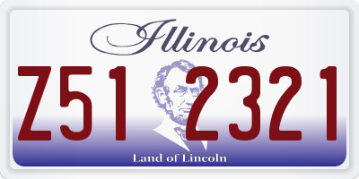 IL license plate Z512321