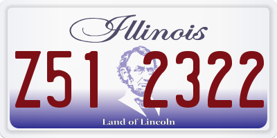 IL license plate Z512322