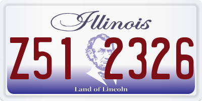 IL license plate Z512326