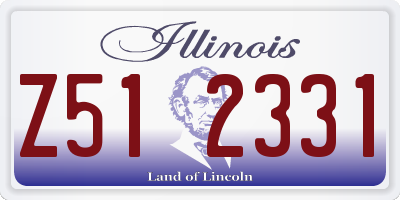 IL license plate Z512331