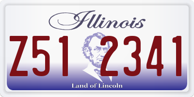 IL license plate Z512341
