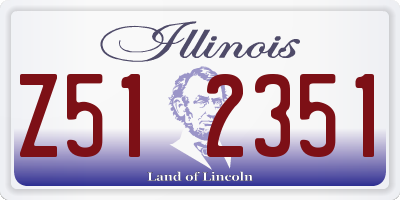 IL license plate Z512351