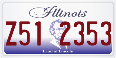 IL license plate Z512353