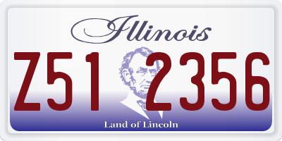 IL license plate Z512356