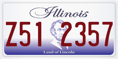 IL license plate Z512357