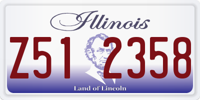 IL license plate Z512358