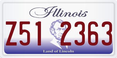 IL license plate Z512363