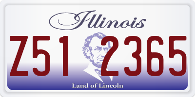 IL license plate Z512365