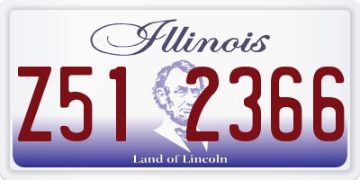 IL license plate Z512366