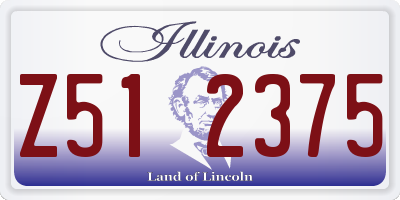 IL license plate Z512375