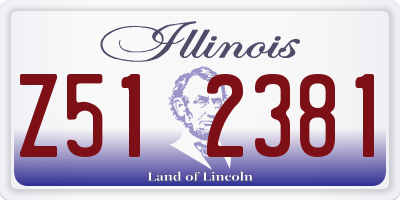 IL license plate Z512381