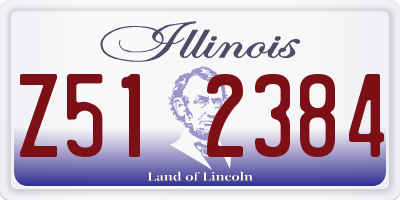 IL license plate Z512384