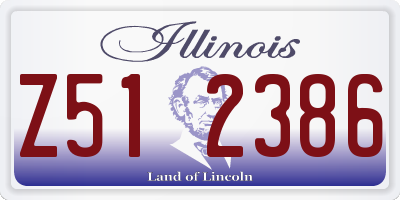 IL license plate Z512386