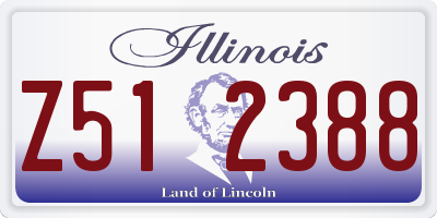 IL license plate Z512388