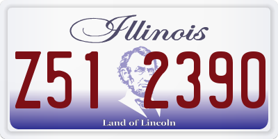 IL license plate Z512390