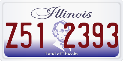 IL license plate Z512393