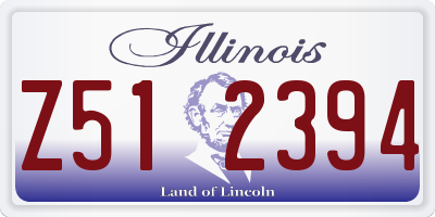 IL license plate Z512394