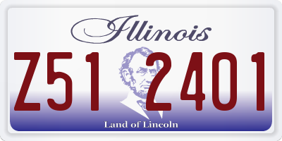 IL license plate Z512401