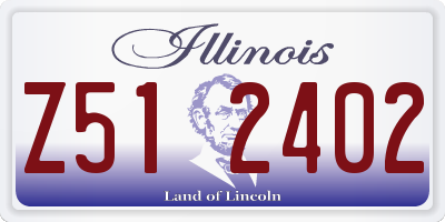 IL license plate Z512402