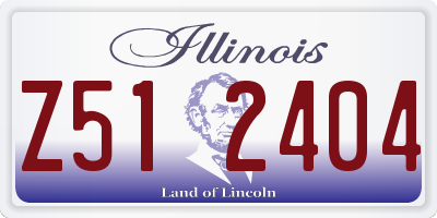 IL license plate Z512404